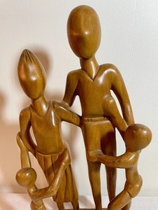 lot 100 image: Wooden Figural Statue