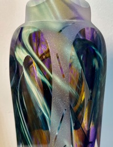lot 142 image: Stunning Art Glass Perfume Dabber Bottle