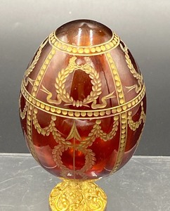 lot 173 image: Beautiful Faberge Egg on Stand