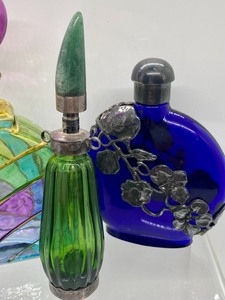 lot 178 image: Three Beautiful Glass Perfume Bottles