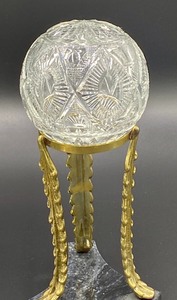 lot 169 image: Beautiful  Glass Spheres and Stands