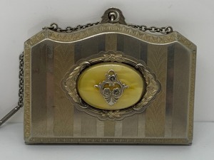 lot 273 image: Vintage Metal Compact Handbag