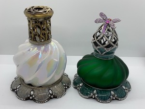 lot 189 image: Two Decorative Oil Candle Holders