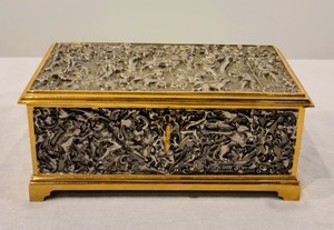 lot 54 image: Ornate West German Jewelry Box