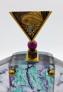 lot 64 image: Artist Designed Lucite Perfume Bottle