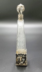 lot 84 image: Vintage Etched Glass Bottle