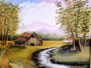 lot 201 image: Scenic Oil Painting by Matt Little