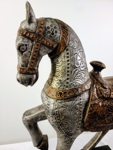 lot 204 image: Elegant Horse Sculpture on Base