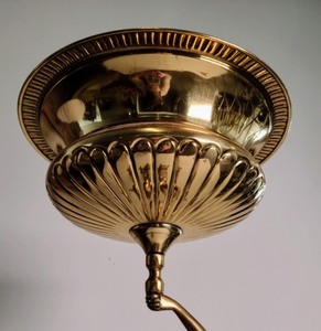 lot 212 image: Vintage Brass Figural CenterpieceStand