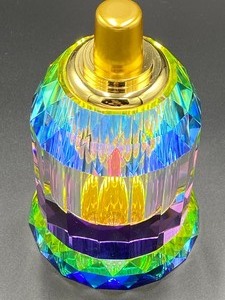 lot 244 image: Stunning Crystal Prismatic Liquid Candle Holder