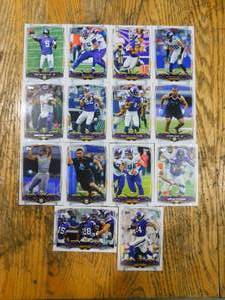 lot 61 image: 2014 Topps Football Vikings Team Set
