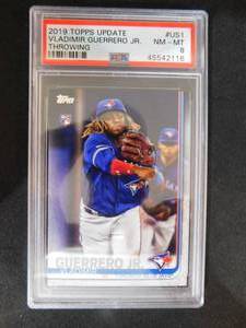 lot 1 image: PSA 8 2019 Topps Update Vladimir Guerrero Jr. Rookie Card #US1