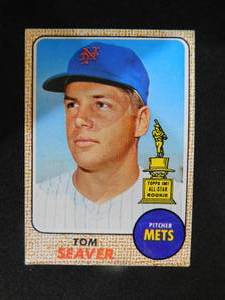 lot 9 image: 1968 Topps Tom Seaver All Star Rookie #45 HOFer LK