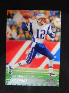lot 20 image: 2002 Stadium Club Tom Brady #18 1st Stadium Club Card LK