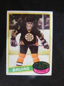 lot 25 image: 1980-81 Topps Ray Bourque Rookie Card #140 HOFer LK