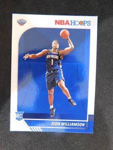 lot 39 image: 2019-20 NBA Hoops Zion Williamson Rookie Card #258 LK