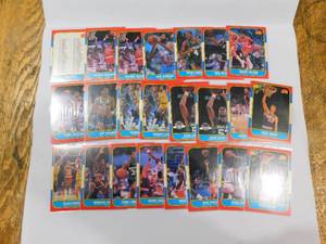 lot 40 image: (23) 1986-87 Fleer Basketball Cards With Checklist