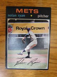 lot 49 image: 1971 Topps Nolan Ryan #513 New York Mets HOFer LK