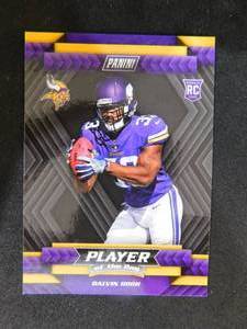 lot 83 image: 2017 Panini Player Of The Day Dalvin Cook Rookie Card #R6 LK