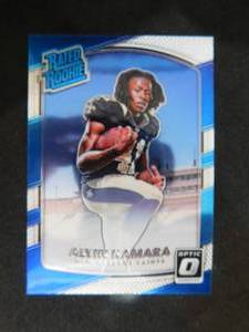 lot 89 image: 2017 Donruss Optic Alvin Kamara Rookie Card #199 LK