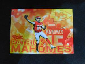 lot 100 image: 2017 ESPN NFL Draft Patrick Mahomes Rookie Card LK