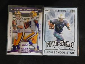 lot 133 image: (2) 2020 Joe Burrow Rookie Cards LK