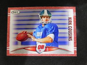 lot 142 image: 2012 Sage Hit Red Kirk Cousins Rookie Card #108