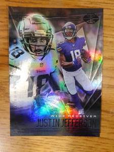 lot 143 image: 2020 Panini Illusions Justin Jefferson Rookie Card #22 LK