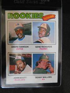 lot 157 image: 1977 Topps Andre Dawson Rookie Card #473 LK