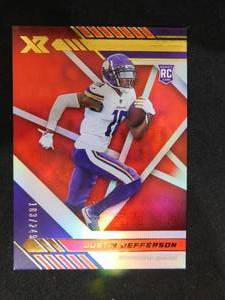 lot 178 image: 2020 Panini XR Justin Jefferson Rookie Card #111 Serial #183249 LK