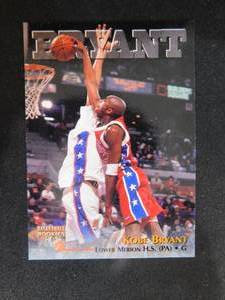 lot 204 image: 1996 Basketball Rookies Kobe Bryant #15 HOFer LK