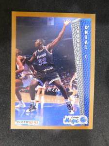 lot 227 image: 1992-93 Fleer Shaquille ONeal Rookie Card #401