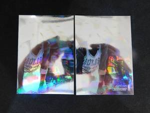 lot 229 image: (2) 1991-92 Upper Deck Holograms Michael Jordan #AW1 LK
