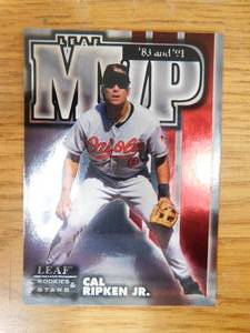 lot 237 image: 1998 Leaf Rookie & Stars MVP Cal Ripken Jr. Serial #22945000 LK