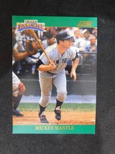 lot 239 image: 1992 Score The Franchise Mickey Mantle #2 HOFer LK