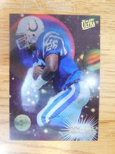 lot 241 image: 1995 Ultra Rising Star Marshall Faulk #5 LK