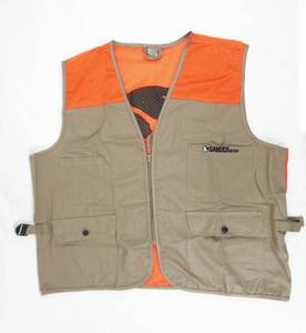 Case of 44 Gander Mountain Adult Large Tan and Blaze Orange Fishing Hunting Vests