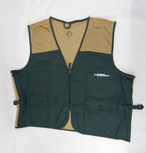 Case of 25 Gander Mountain Adult XXXXL 4XL Green and Gold Fishing Hunting Vests