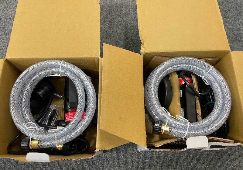 lot 25 image: Lot of 2 Everbilt 110 HP Non-Submersible Self-Priming Transfer Pumps 