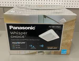 lot 54 image: Panasonic WhisperChoice Pick-A-Flow 80110 CFM Ceiling Bathroom Exhaust Fan with Flex-Z Fast Bracket.