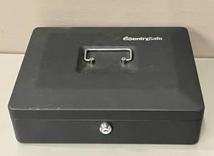lot 21 image: Sentry Security Portable Safe with Keys
