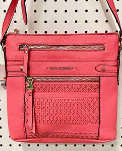 lot 87 image: Dana Buchman Everly Coral Crossbody Purse.