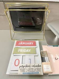lot 66 image: Laptop Stand, Deck File and Folders and Calendar