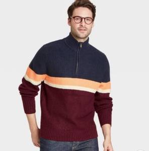 lot 64 image: Goodfellow Mens Soft Pullover Striped Sweater Size XL