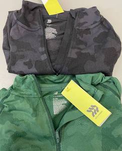 lot 111 image: Lot of 2 All in Motion Youth Boys Athletic 14 Zip Pullover Shirts XL