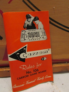 lot 120 image: Vintage Carrom Game Board