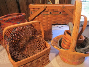lot 201 image: Woven Baskets