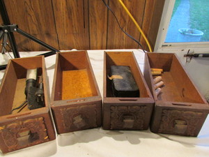 lot 225 image: Sewing Machine Drawers and Attachments