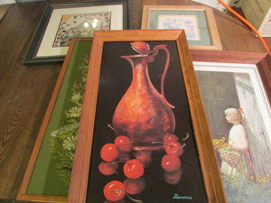 lot 313 image: Framed Art Pieces