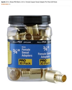 Various Kinds of Apollo & SharkBite Bites, Adapters, Clamps & More Various Conditions. See Pictures